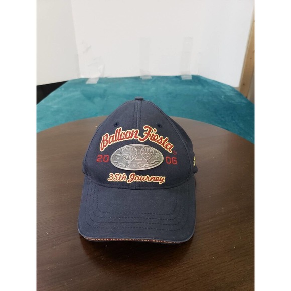 Balloon Fiesta Baseball Hat Cap Mens Adjustable One Sz Snapback Blue Cotton - Picture 2 of 8